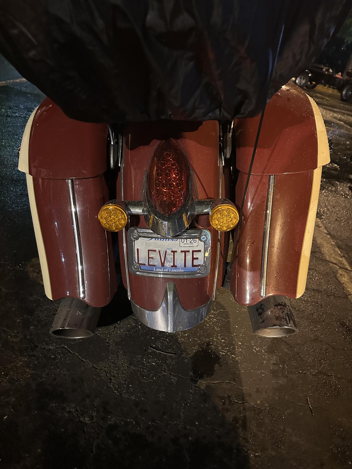 Levite plate on a bike at the 2025 Ride 2 Remember in Charlotte, North Carolina